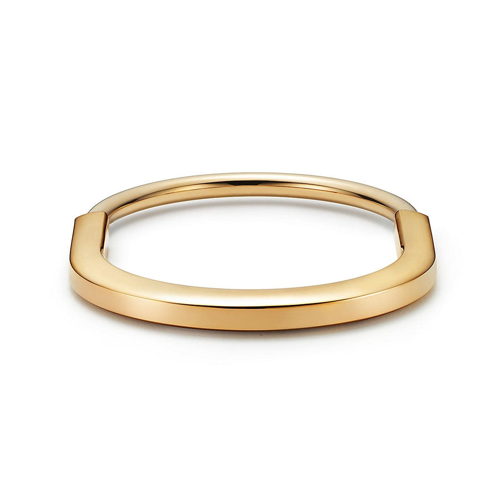 18K Tiffany Lock Bangle Bracelet