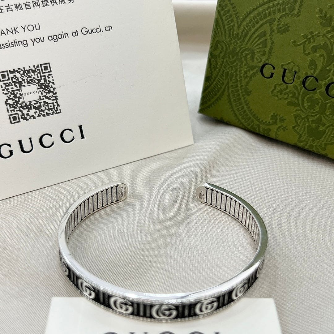 Double Gucci Marmont Bangle Bracelet